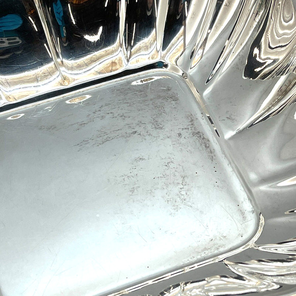 Vintage Reed & Barton 180 Silver Plate 8.5" Square Scalloped Bowl Silverware - Picture 9 of 13